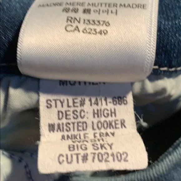 MOTHER Blue Ankle & Cropped Jeans - Picture 5 of 9